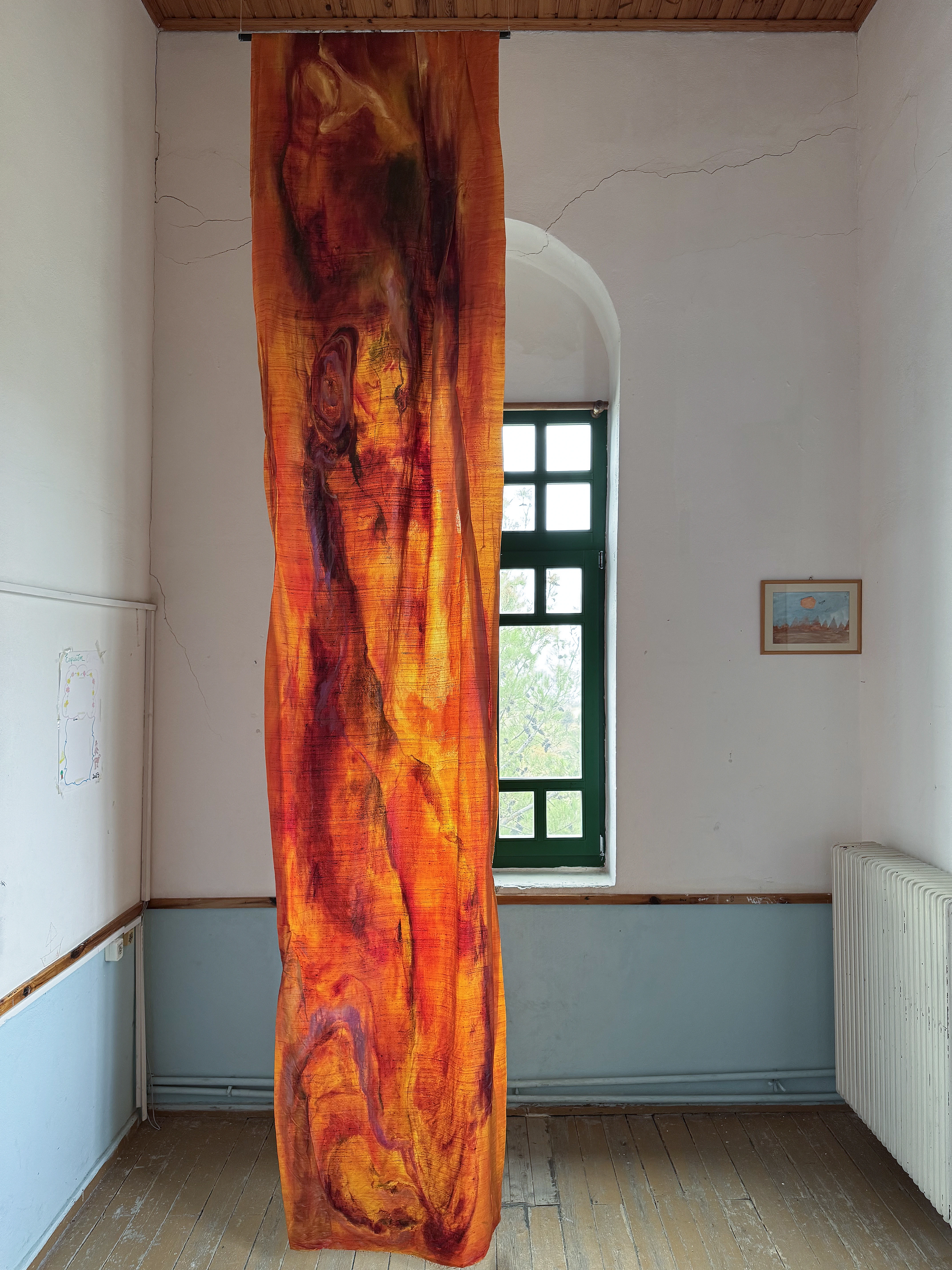 Eleni Odysseos artwork at Volissos School